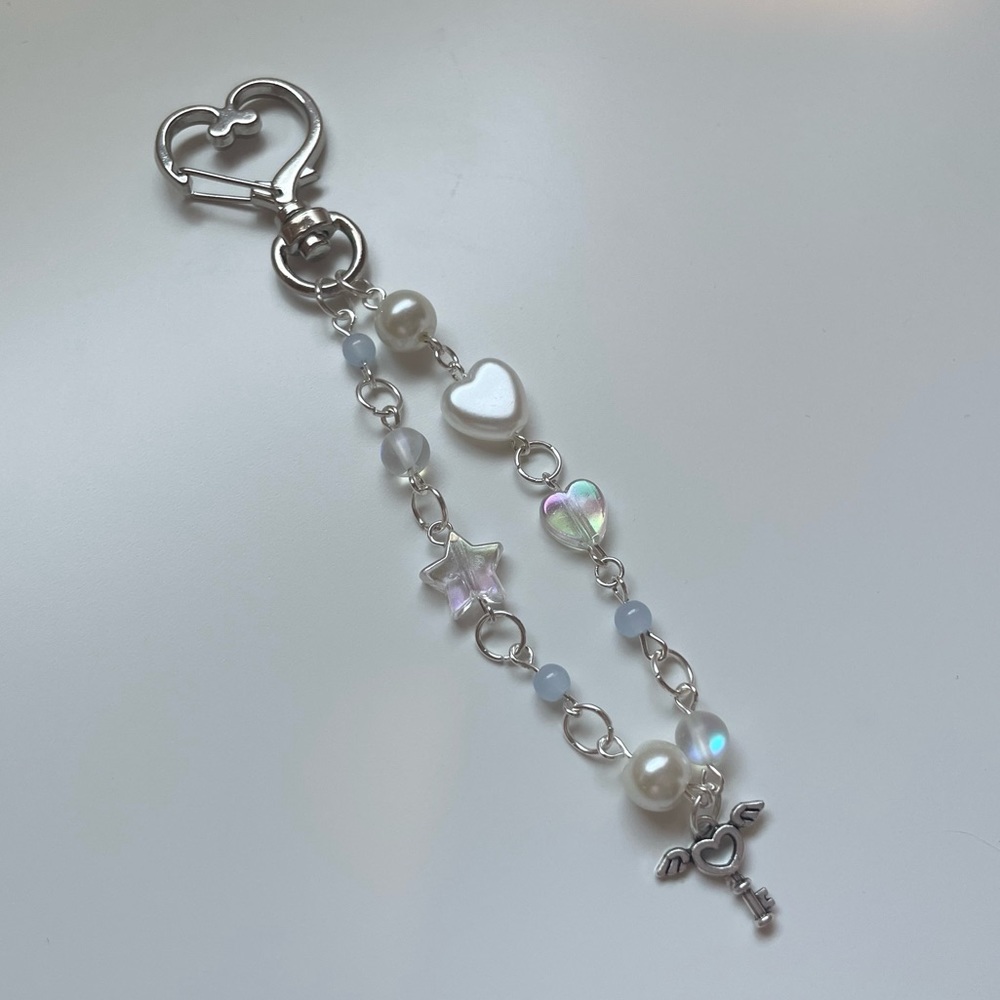 💌 babydoll charm beaded keychain